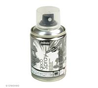 Pébéo - Peinture Acrylique en Spray - Pour la Décoration Multi Supports en Intérieur et Extérieur - Base Eau, Faible Odeur - 100 ml - Finition Chromé - Coloris Argent chromé