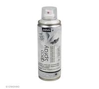 Peinture en bombe - Pébéo - DecoSpray - Paillettes argentées - 200 ml - Loisirs créatifs