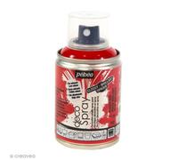 PEBEO - Peinture Acrylique en Spray - Pour la Décoration Multi Supports en Intérieur et Extérieur - Base Eau, Faible Odeur - 100 ml - Finition Brillante - Coloris Rouge Brillant