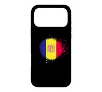 Peinture en Spray Motif Drapeau de l'Andorre Coque pour iPhone 17 Pro Max