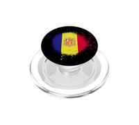 Peinture en Spray Motif Drapeau de l'Andorre PopSockets PopGrip pour MagSafe