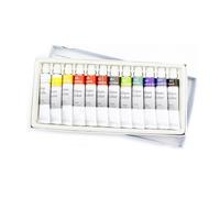 Peinture En Verre Acrylique, 12 Couleurs, Pigments Peints À La Main, Tubes De Dessin, Ensemble De Fournitures Artistiques Pour Artistes, 12ml