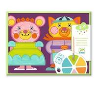 Peinture enfant à la palette Djeco Les Joufflus Multicolore