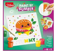 Peinture au numéro - thème burger et multifood