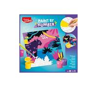 Peinture enfant au numéro Maped Creativ Jungle Léopard et Oiseau