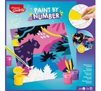 Maped Creativ - Kit peinture au numéro Léopard et Oiseau - Loisir créatif dès 7 ans