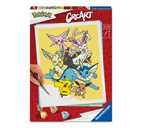 Peinture enfant Pokémon CreArt Pikachu & Evoli