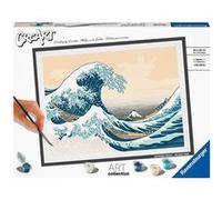 Ravensburger Peinture par numéros La Grande Vague – Art Collection CreArt Bleu 30 x 40 cm