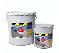 Peinture epoxy garage sol atelier local commercial magasin REVEPOXY GARAGE Noir graphite ral 9011 kit 25 Kg (couvre jusqu'à 80m² pour 2 couches)