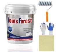 Peinture Epoxy Gienslru Louis Forest pour Sol en Sable Coloré, Peintures Epoxy pour Sols en Sable sur Béton, Imperméable et Antidérapante (Beige)