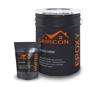 Peinture époxy piscine et bassin pour béton, ciment et carrelage - Noir 2,5Kg