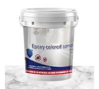 Peinture époxy pour sols - Peinture époxy pour sols couleur sable | auto-nivellement, brillant, effet marbre, à base d'eau, antidérapant, coloré pour la finition des carreaux de Cemen