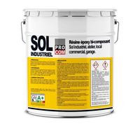 Peinture époxy sol industriel et garage, trafic intensif - Résine Époxy Sol PROCOM Kit 5 Kg Gris (RAL 7001)