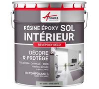 PEINTURE EPOXY SOL - REVEPOXY DECO - 2.5 kg (jusqu'à 12.5 m² en 2 couches) Gris Agate - RAL 7038