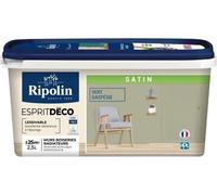 Peinture esprit deco multi-supports - RIPOLIN - 445877 - Vert gaspesie - Satin - 2,5 L