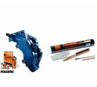 FOLIATEC Kit de peinture pour étriers de frein, résistant à la chaleur, kit complet pour 4 étriers de frein, RS Blue, jeu de 7 pièces