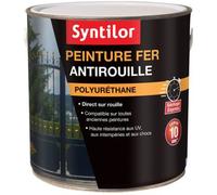 SYNTILOR - Peinture Fer Antirouille Noir Mat RAL 9005 1,5L