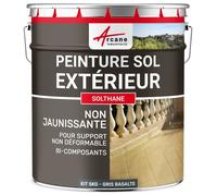 Peinture Extérieur pour Sol Béton - Résistance UV - SOLTHANE - 5 kg Gris Basalte - RAL 7012
