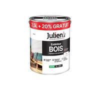 Peinture Extérieure Bois Microporeuse 2,5l +20%gratuit - 164083 - Blanc - Julien