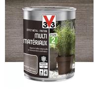 Peinture Extérieure Effet Métal Finition V33 Argent vieilli 0,25 L