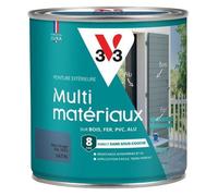 V33 Peinture extérieure multi-matériaux, Bleu orage satin 0,5L