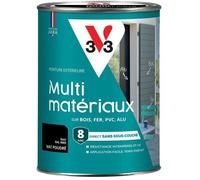 Peinture extérieure Multi-matériaux - Noir RAL 9005 - Poudré - V33 - 1 5L