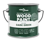 Peinture extérieure pour bois - vidaXL - Vert - 2,5 l - Formule à base d'eau - Couverture jusqu'à 30 m²