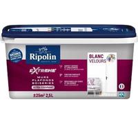Peinture Extreme murs et plafonds - Blanc velours - RIPOLIN - 2,5 L