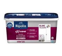 Ripolin – Peinture Monocouche Murs, Boiseries & Radiateurs Intérieur Velours Lessivable 2,5 L Blanc