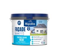 Peinture façade 2 en 1 Ripolin blanc mat 10L