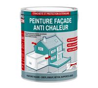 Peinture façade anti chaleur, peinture blanche réflective 2.5 litres Blanc