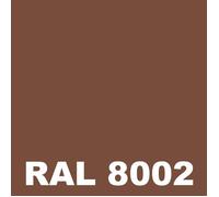 Peinture Facade - Pot 5 L - Metaltop - 8002 - Brun de sécurité