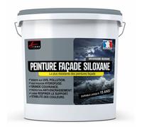 Peinture Facade Siloxane Hydrofuge - Durable jusqu a 15 ans - Rénovation Façade, mur crépi - ARCAFACADE SILOXANE Blanc - RAL 9003 2.5L (+ ou - 15m² en 1 couche)