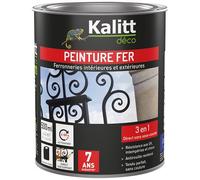 Peinture fer 3 en 1 intérieur et extérieur 0,5 L Brillant - Gris Argent