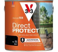 Peinture fer Direct Protect® - Noir RAL 9005 - Mat - V33 - 2L