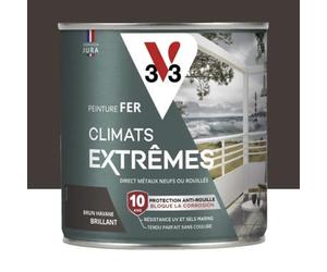 Peinture fer extérieur Climats extrêmes V33, brun havane, 2 l