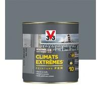 Peinture fer extérieur Climats extrêmes gris galet brillant 0.5 l
