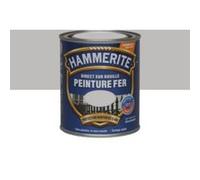Peinture fer extérieur direct sur rouille argenté brillant Hammerite 0.75 L