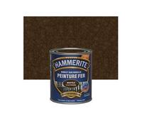 Julien Peinture pour fer Hammerite martelé – Direct sur rouille – 0,75 L châtaigne