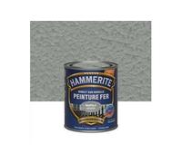 Peinture fer extérieur Direct sur rouille gris argent martelé 0.75 l
