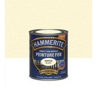 Peinture fer extérieur Direct sur rouille HAMMERITE blanc martelé 0.75 l Blanc G