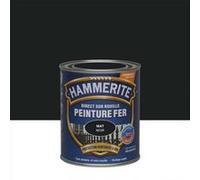 Hammerite Peinture pour fer – Noir mat – 750 ml