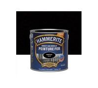 Hammerite Peinture Métal Direct sur Rouille - Anticorrosion, imperméable, direct sans sous-couche - Noir Martelé 2,5 L