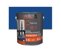 Peinture fer glycéro antirouille, marine, 0,5 litre intérieur et extérieur.