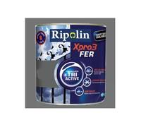 RIPOLIN Peinture Acrylique Xpro3 Tri Active Fer Gris acier - 2L