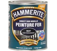 Peinture mat ferronerie Hammerite - 750 ml - Noir