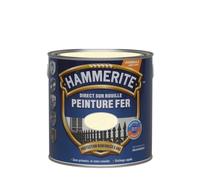 Peinture fer HAMMERITE Direct sur rouille martelé 2,5L blanc