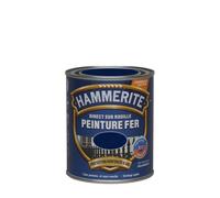 Peinture - Hammerite - Fer martelé - 0.75L - Bleu nuit - Protection 8 ans