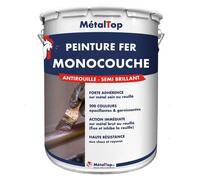 Peinture Fer Monocouche - Pot 1 L - Metaltop - 8015 - Marron