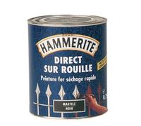 Peinture fer - Noir mat - 750 ml - HAMMERITE